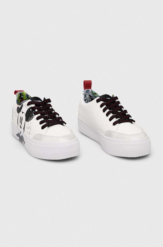 Sneakers boty Desigual x Disney 23SSKP29.1000 bílá SS23