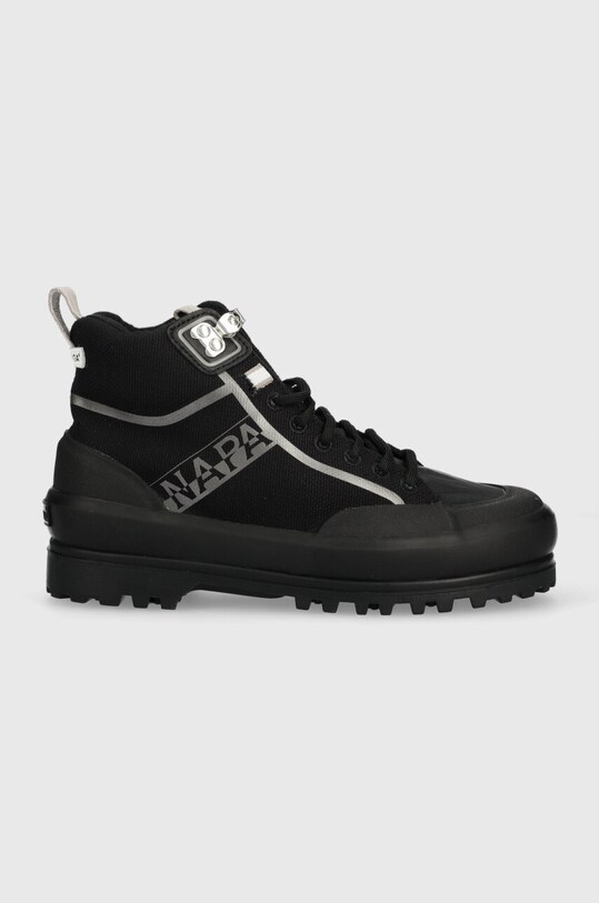 Napapijri trampki x Superga imitacja skóry licowej czarny NP0A4HMD.Z02