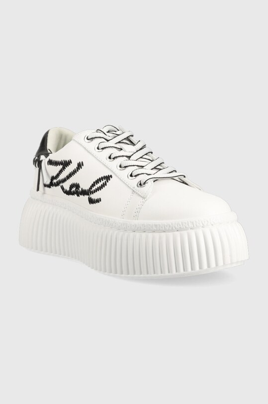 Karl Lagerfeld sneakers din piele KREEPER LO KL42372.010 alb SS23