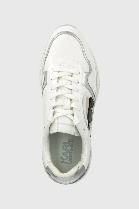 Karl Lagerfeld sneakersy skórzane VELOCITA MAX biały KL64930N.311