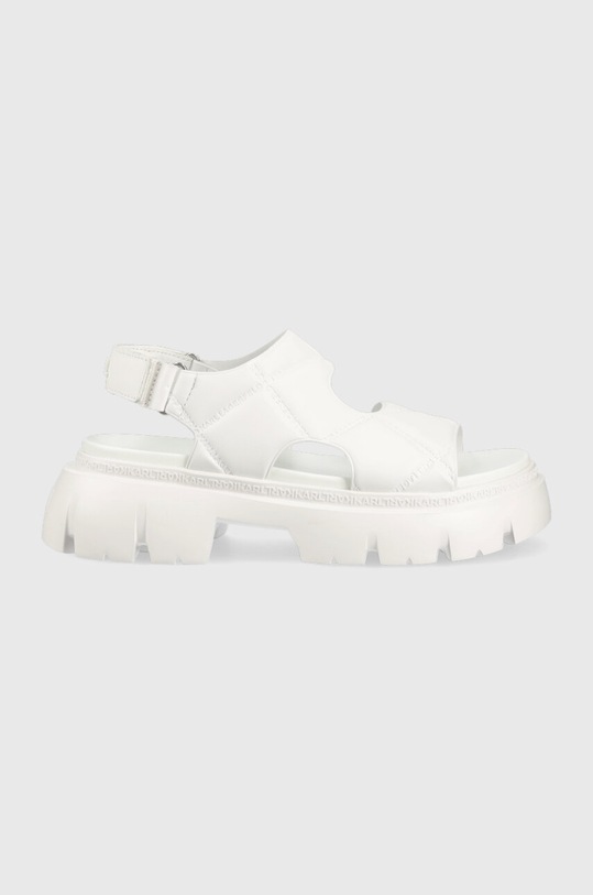 Karl Lagerfeld sandale SUN TREKKA platformă alb KL83506.F11
