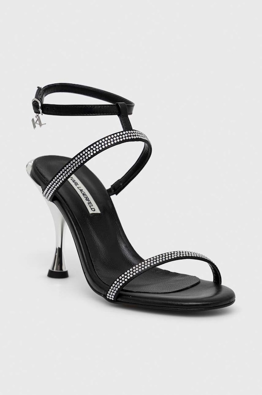 Δερμάτινα σανδάλια Karl Lagerfeld PANACHE HI KL30829.S00 μαύρο SS23