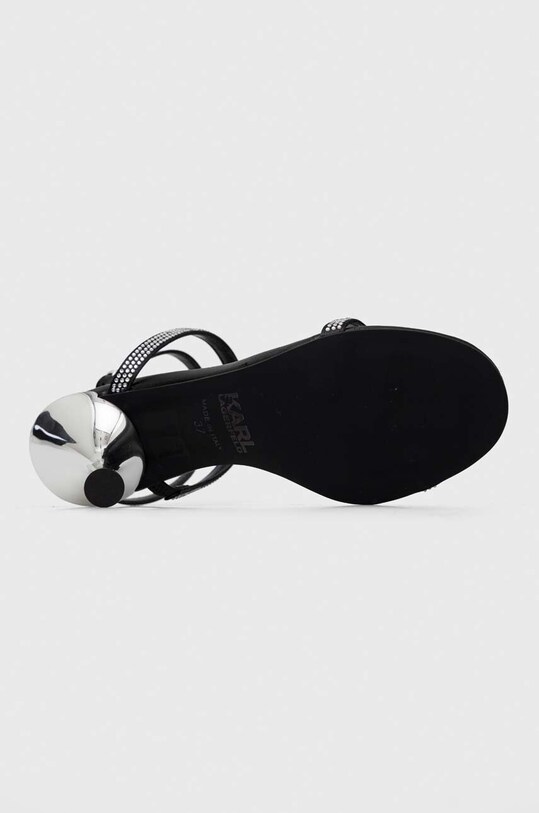 Δερμάτινα σανδάλια Karl Lagerfeld PANACHE HI μαύρο KL30829.S00