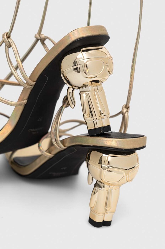 Obuwie Karl Lagerfeld sandały IKON HEEL KL39025.1GD złoty