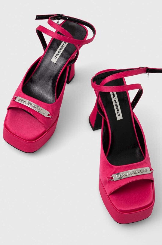 Obuwie Karl Lagerfeld sandały LAZULA KL33905.SFP różowy