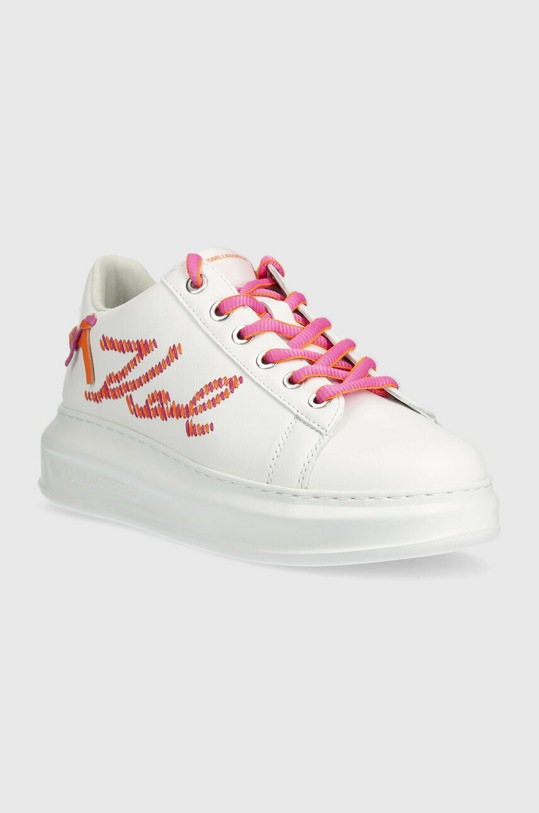 Kožne tenisice Karl Lagerfeld KAPRI KL62572.01P bijela SS23