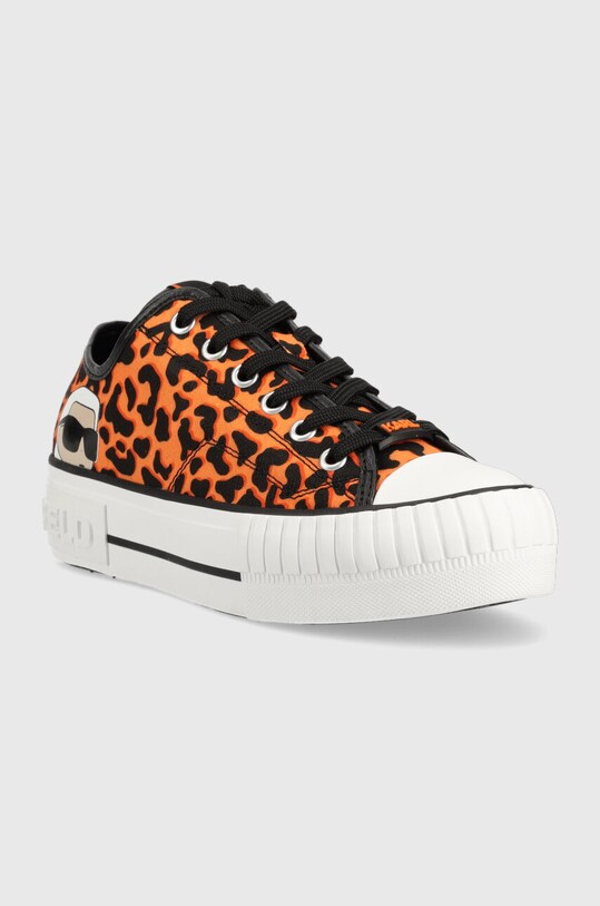 Πάνινα παπούτσια Karl Lagerfeld KAMPUS MAX KL60410N.9C0 πορτοκαλί SS23