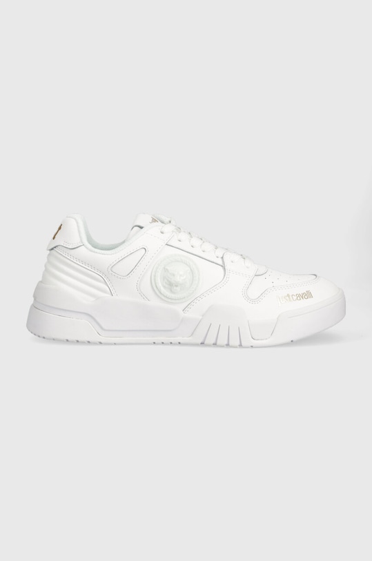Tenisky Just Cavalli usňová koža biela 74RB3SA1ZP275003