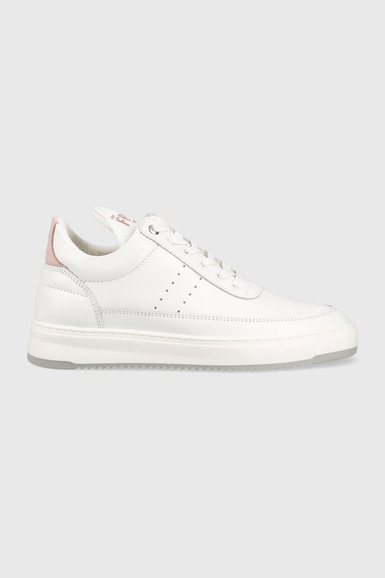 Кожаные кроссовки Filling Pieces Low Top Bianco Planet friendly белый 10127792081