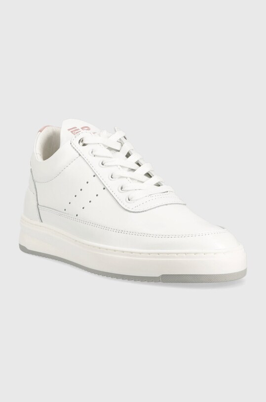 Filling Pieces sneakersy skórzane Low Top Bianco 10127792081 biały SS23