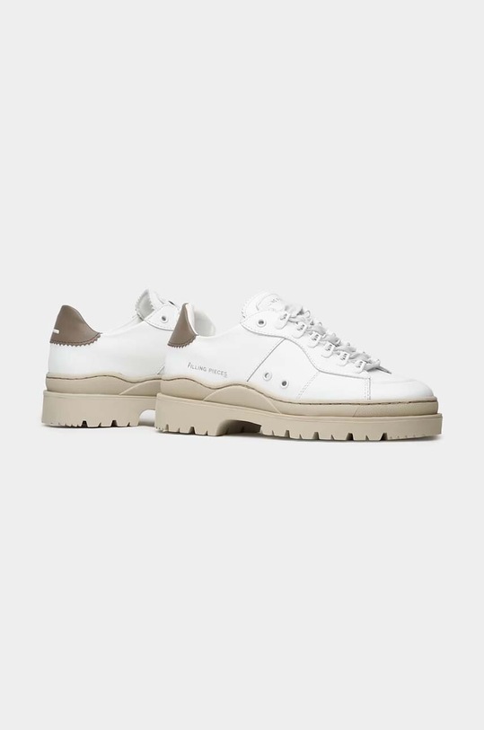 Δερμάτινα αθλητικά παπούτσια Filling Pieces Court Serrated 89128861002 λευκό SS23