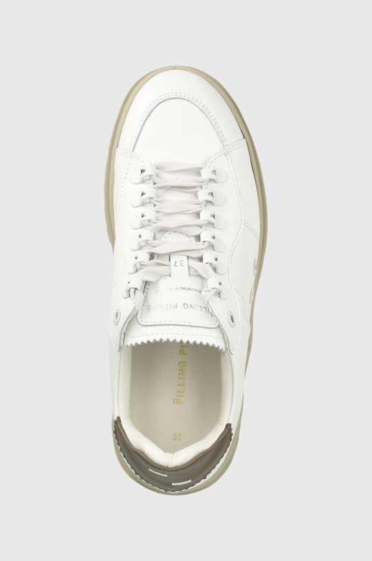 Δερμάτινα αθλητικά παπούτσια Filling Pieces Court Serrated λευκό 89128861002