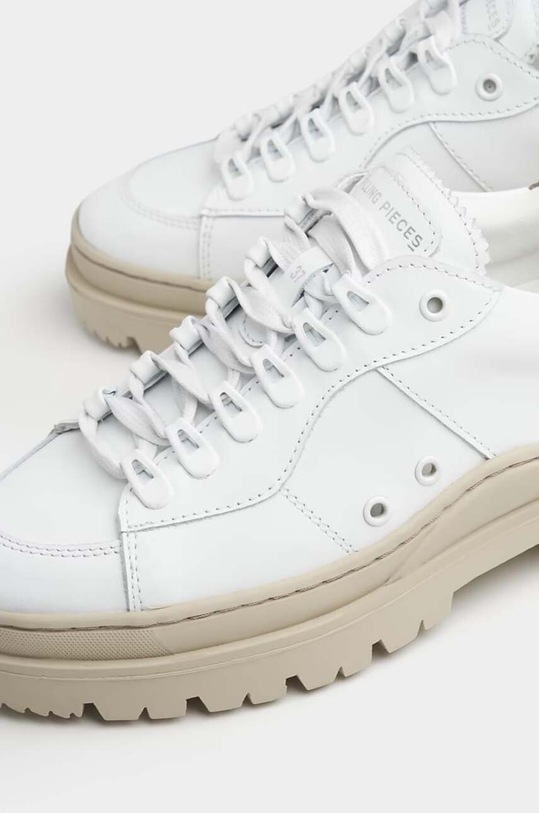 Δερμάτινα αθλητικά παπούτσια Filling Pieces Court Serrated 89128861002 λευκό