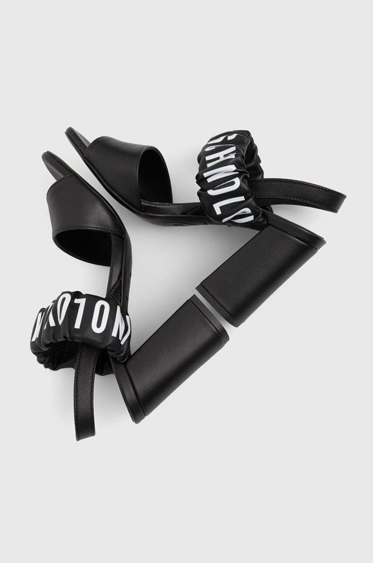 Kožené sandály Love Moschino JA16358G0GIE0000 černá SS23