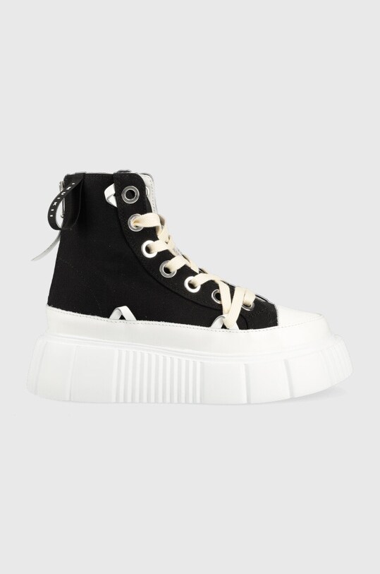 Inuikii teniși Matilda Canvas High 23 platformă negru 30103.024.Black