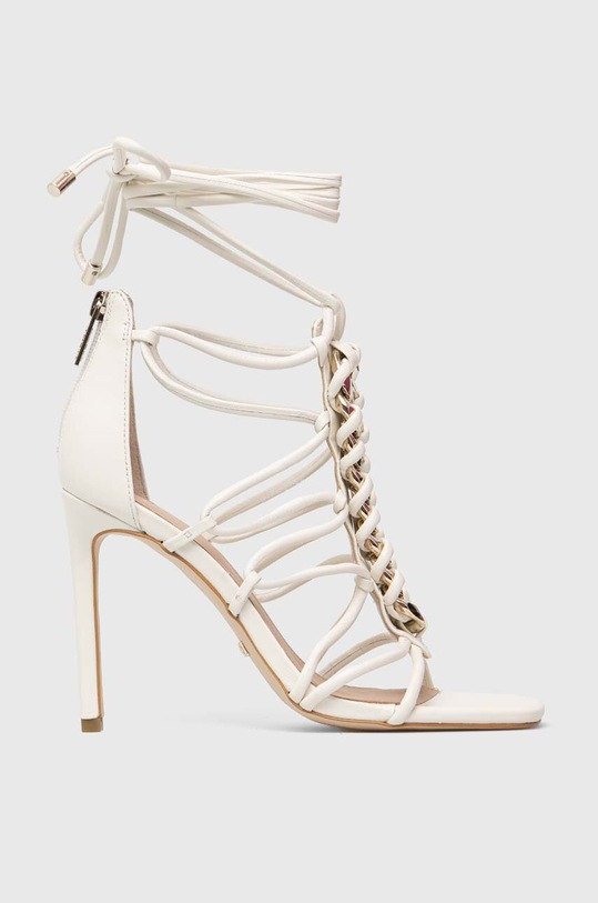 Guess sandały skórzane BINI pozostałe biały FL6BNI.LEA03.WHITE