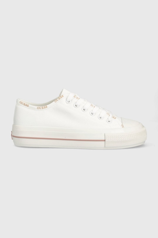 Guess tenisówki EMMA płaska biały FL6EMM.FAB12.WHITE