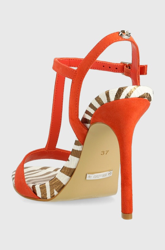 Boty Semišové sandály Guess FACY FL6FAC.SUE03.ORANG oranžová
