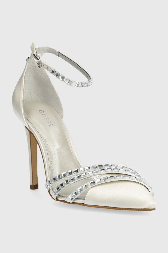 Guess szpilki GADELLA FL6GDL.SAT08.IVORY beżowy SS23