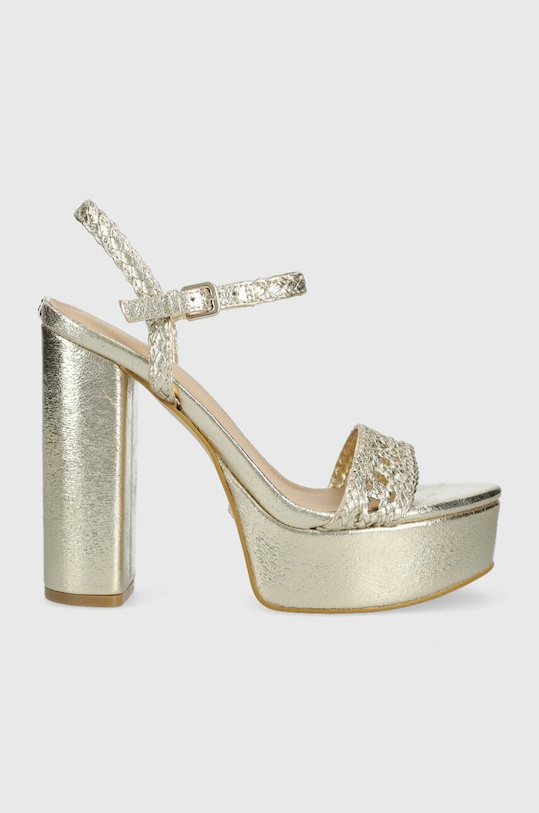 Sandale Guess GABELLE široka potpetica zlatna FL6GLL.ELE03.GOLD