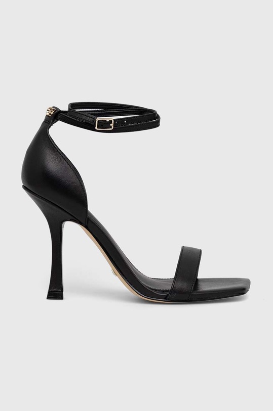 Guess sandały skórzane HYLAN2 pozostałe czarny FL6HN2.LEA03.BLACK