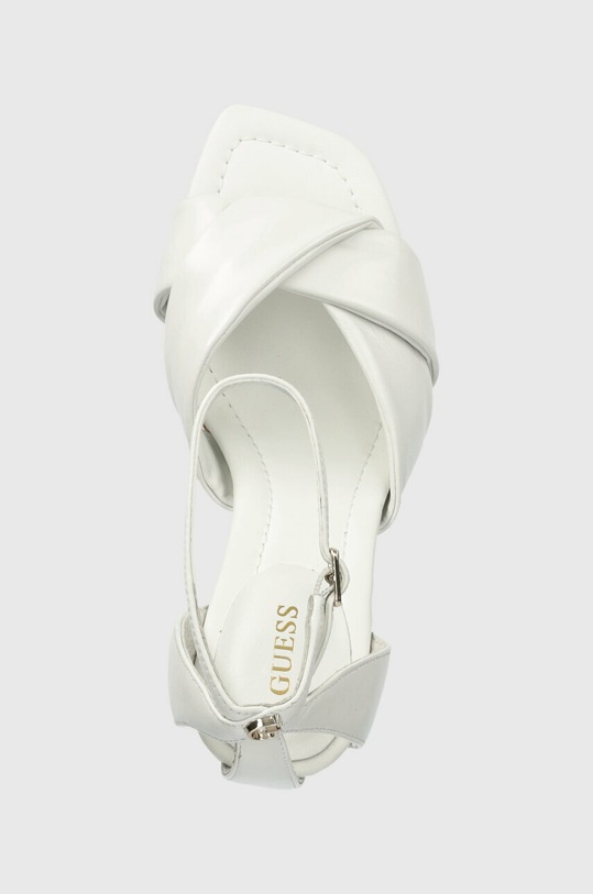 Kožne sandale Guess HYSON bijela FL6HYS.LEA03.WHITE