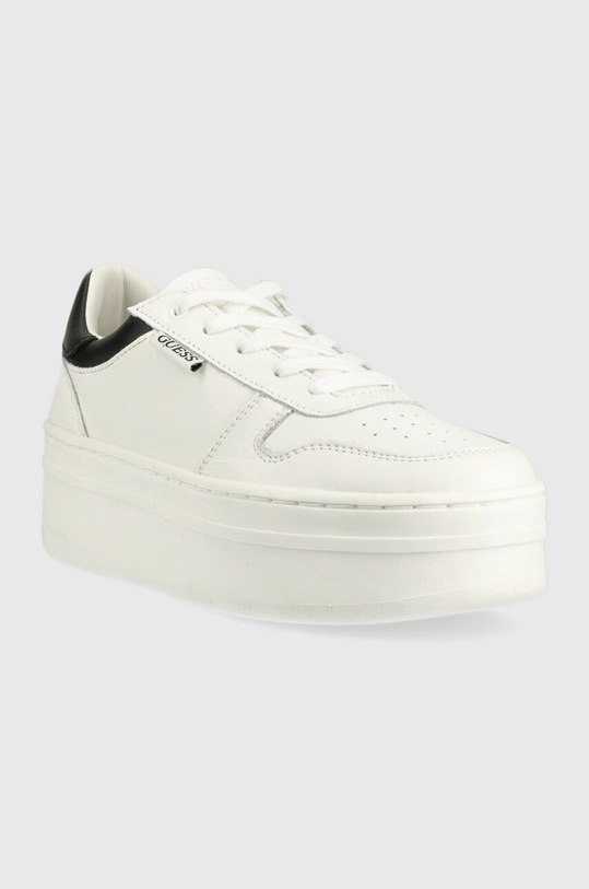 Guess sneakers LIFET FL6LIF.LEA12.WHBLK alb SS23