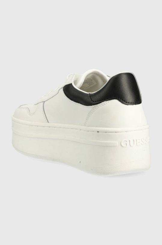 Încălțăminte Guess sneakers LIFET FL6LIF.LEA12.WHBLK alb