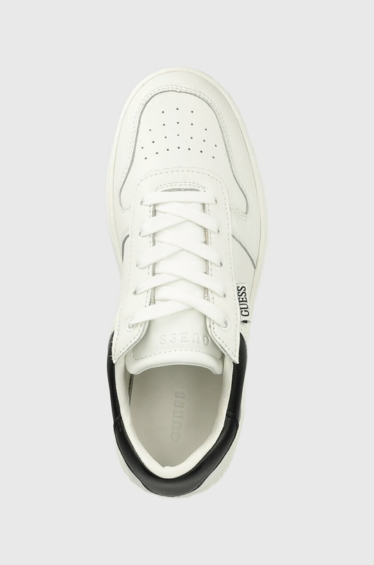 Guess sneakers LIFET alb FL6LIF.LEA12.WHBLK