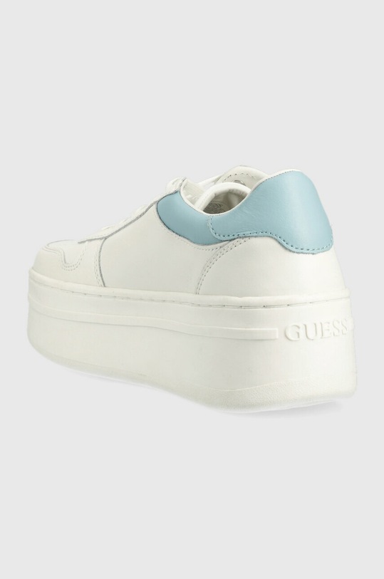 Obuwie Guess sneakersy skórzane LIFET FL6LIF.LEA12.WHIBL biały