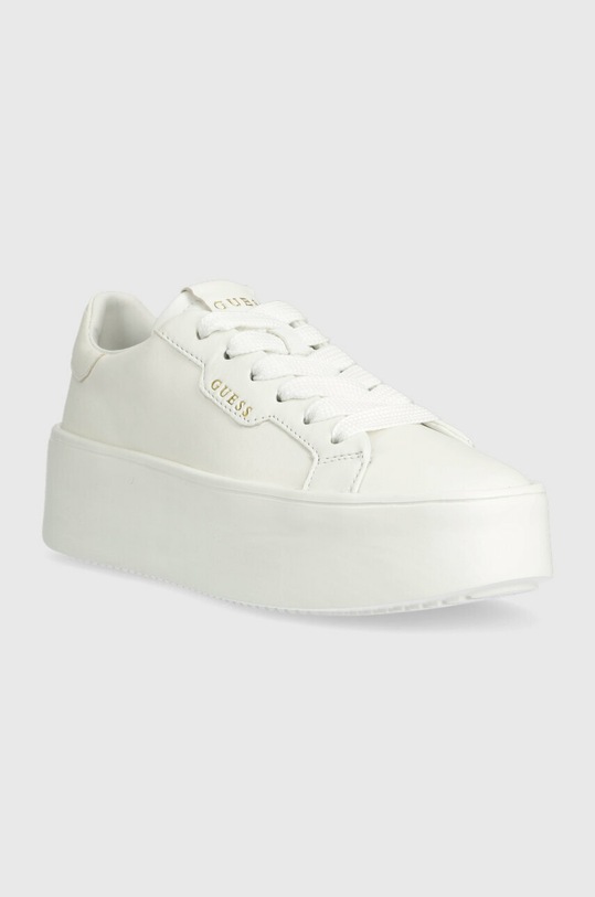Guess sneakersy skórzane MARILYN FL6MRI.LEA12.WHITE biały SS23
