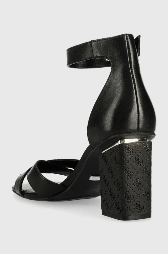 Obuwie Guess sandały skórzane YANCY FL6YAN.LEA03.BLACK czarny
