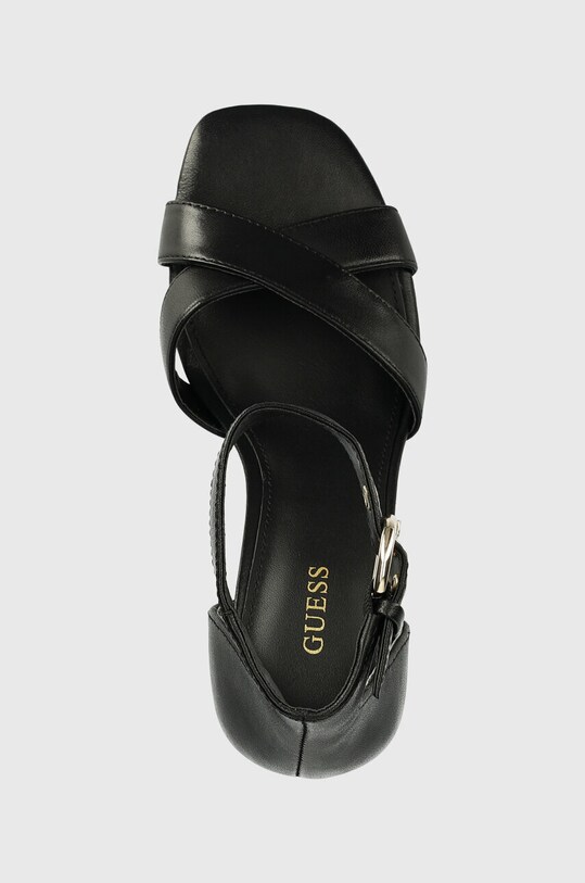 Шкіряні сандалі Guess YANCY чорний FL6YAN.LEA03.BLACK