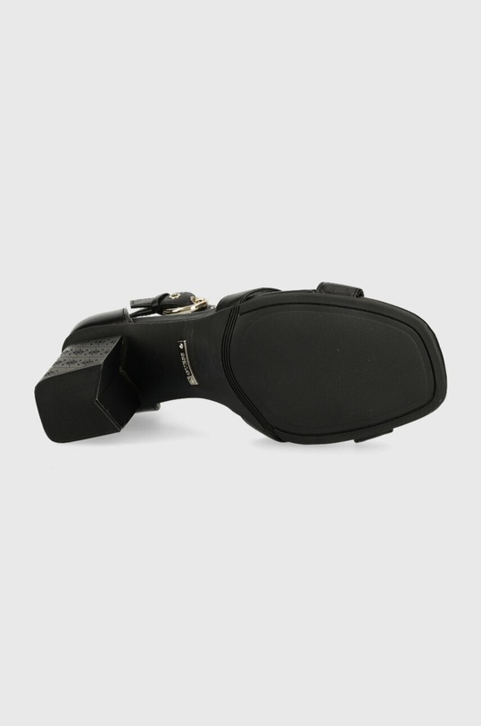 Guess sandały skórzane YANCY FL6YAN.LEA03.BLACK czarny