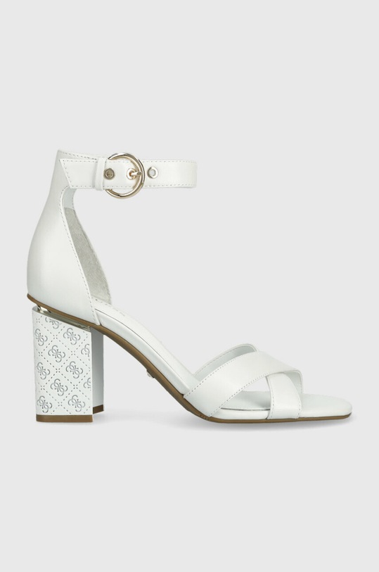 Шкіряні сандалі Guess YANCY блок білий FL6YAN.LEA03.WHITE