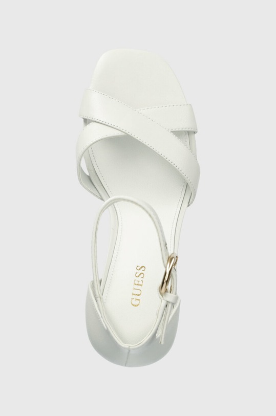 Шкіряні сандалі Guess YANCY білий FL6YAN.LEA03.WHITE