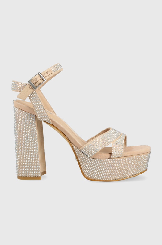 Sandály Guess ZELINE sloupkový béžová FL6ZLE.ESU03.NUDE