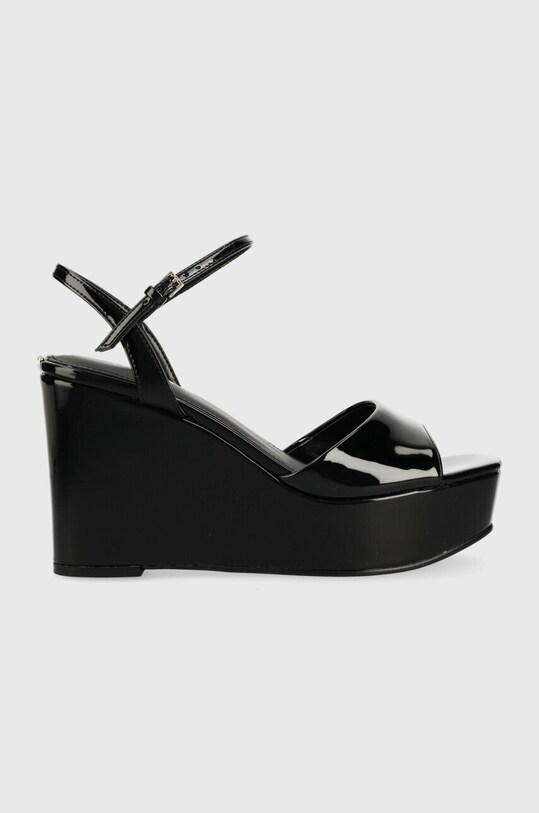 Guess sandali ZIONE finta pelle verniciata nero FL6ZON.PAF04.BLACK