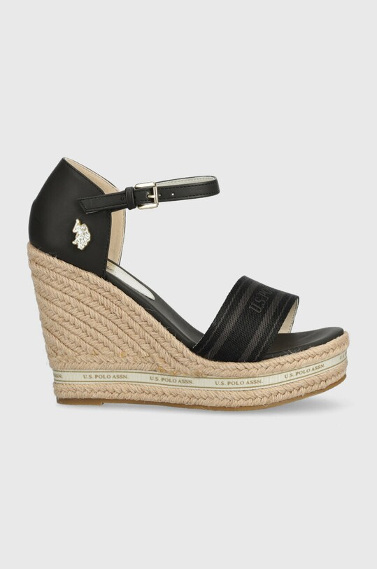 U.S. Polo Assn. sandały AYLIN imitacja skóry licowej czarny AYLIN009W.3YT1