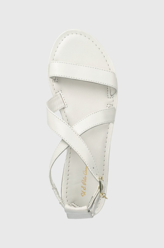 U.S. Polo Assn. sandały skórzane LINDA biały LINDA001W.3L1