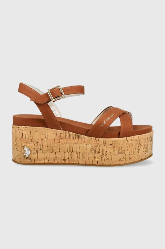 U.S. Polo Assn. sandale LOREN coturn maro LOREN002W.3C1