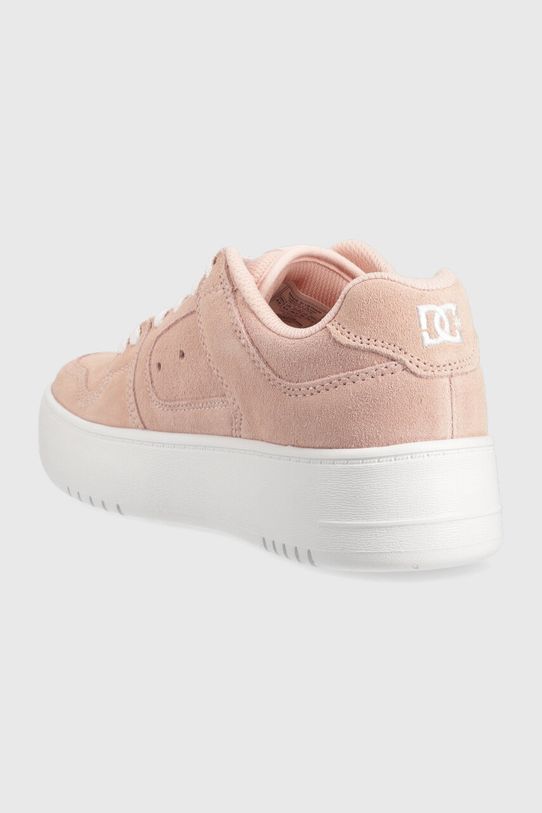 Obuwie DC sneakersy skórzane Manteca ADJS100156 różowy