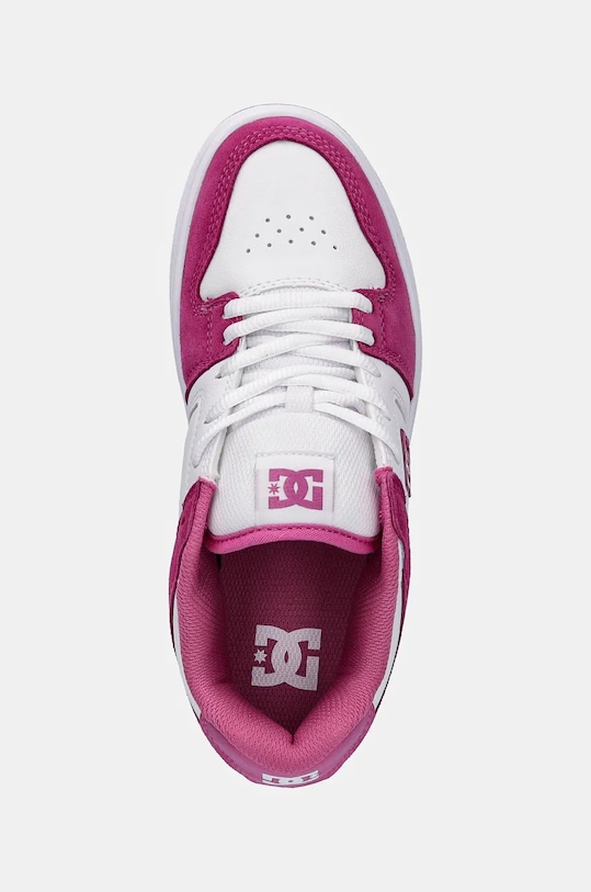 Kožené sneakers boty DC růžová ADJS100161