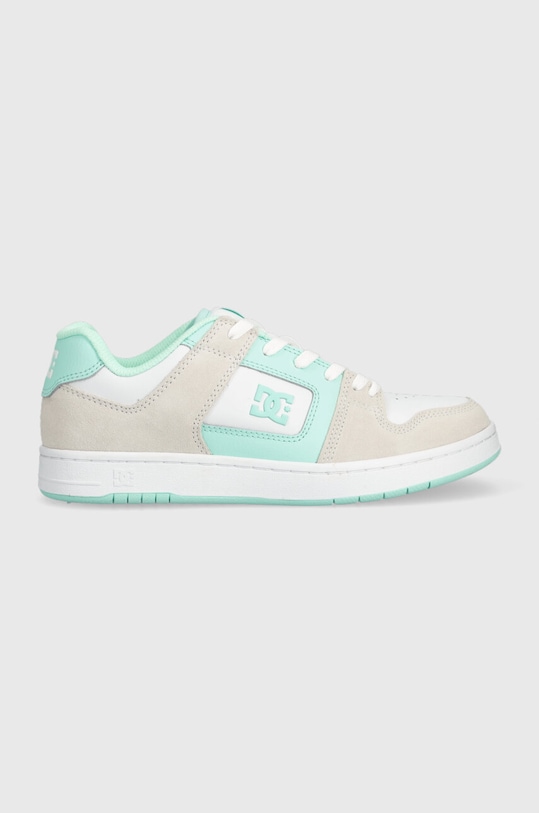 Кожени маратонки DC Manteca гладка кожа тюркоазен ADJS100161