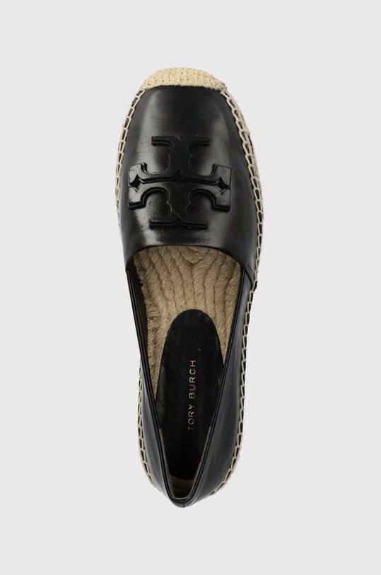 Tory Burch bőr espadrilles 144346-006 fekete 144346.006