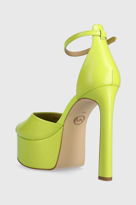 Obuwie MICHAEL Michael Kors sandały skórzane Martina 40S3MTHP1L.388 zielony