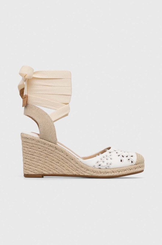Εσπαντρίγιες Lauren Ralph Lauren Paislee Eylt υφασμάτινο λευκό 802896868003.WHITE