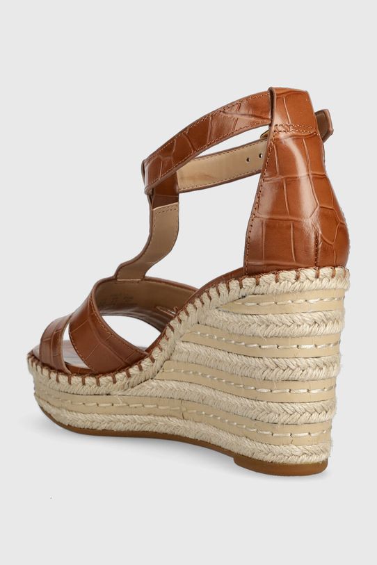 Παπούτσια Δερμάτινα σανδάλια Lauren Ralph Lauren Hale II 802901589008.HONEY καφέ