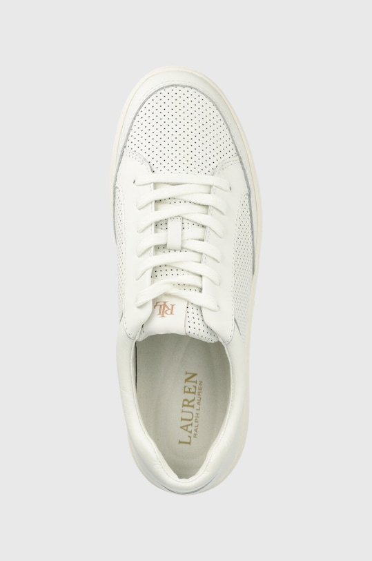 Lauren Ralph Lauren sneakersy skórzane Hailey biały 802904467001.WHITE