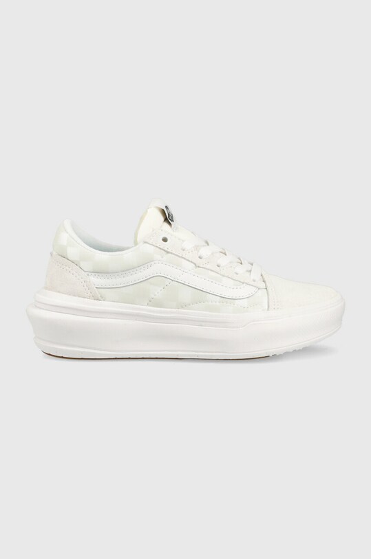 Vans sneakers Old Skool Overt CC piele întoarsă alb VN0A7Q5ETDC1